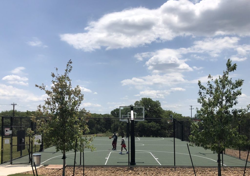 Basketball court at the Iron Horse Canyon community park