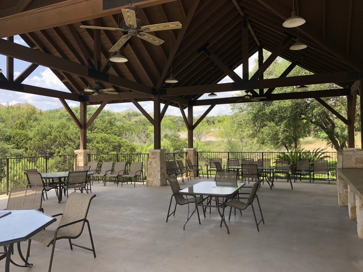 Pavilion at the Iron Horse Canyon community pool